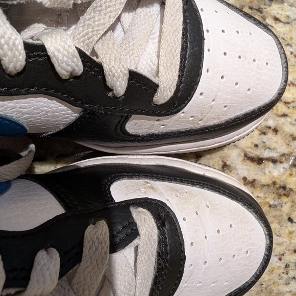 Nike Air Force Low GS Black Light Photo Blue Size 4Y - Picture 5 of 10